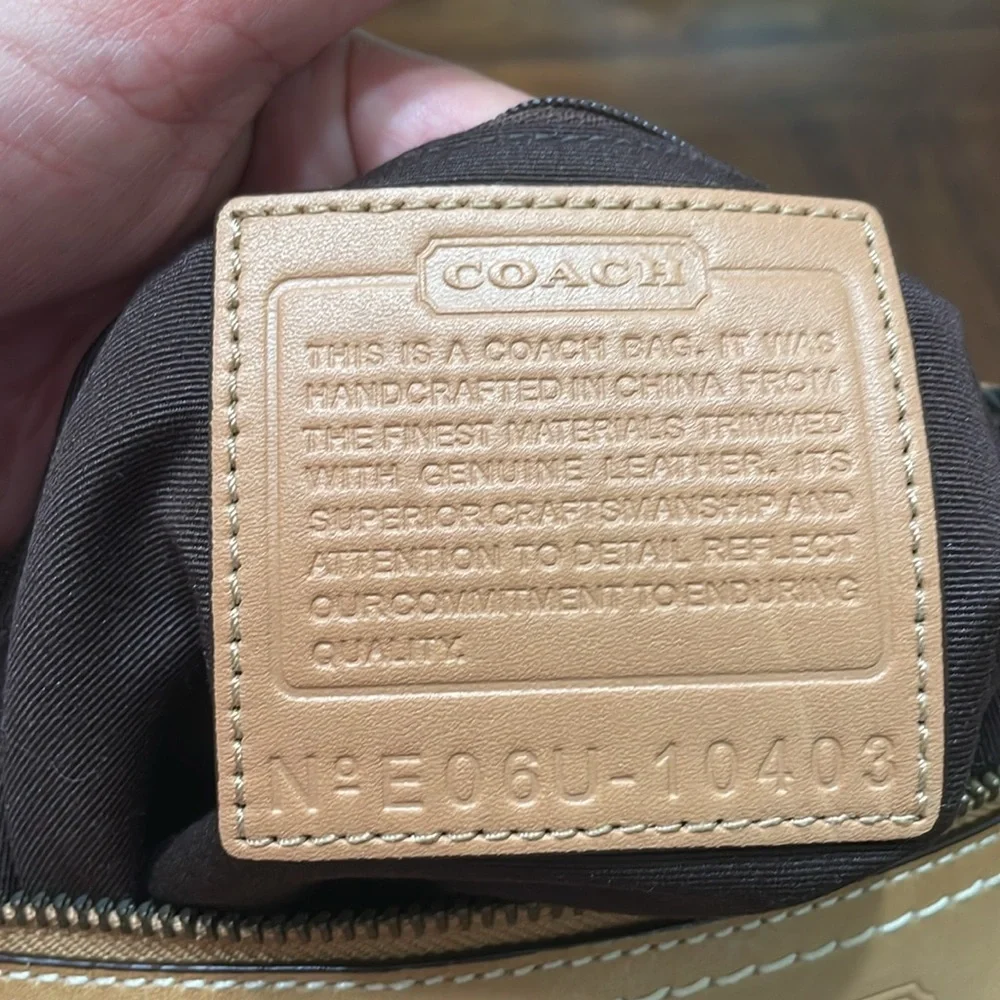 Coach Signature Brown Shoulder Bag